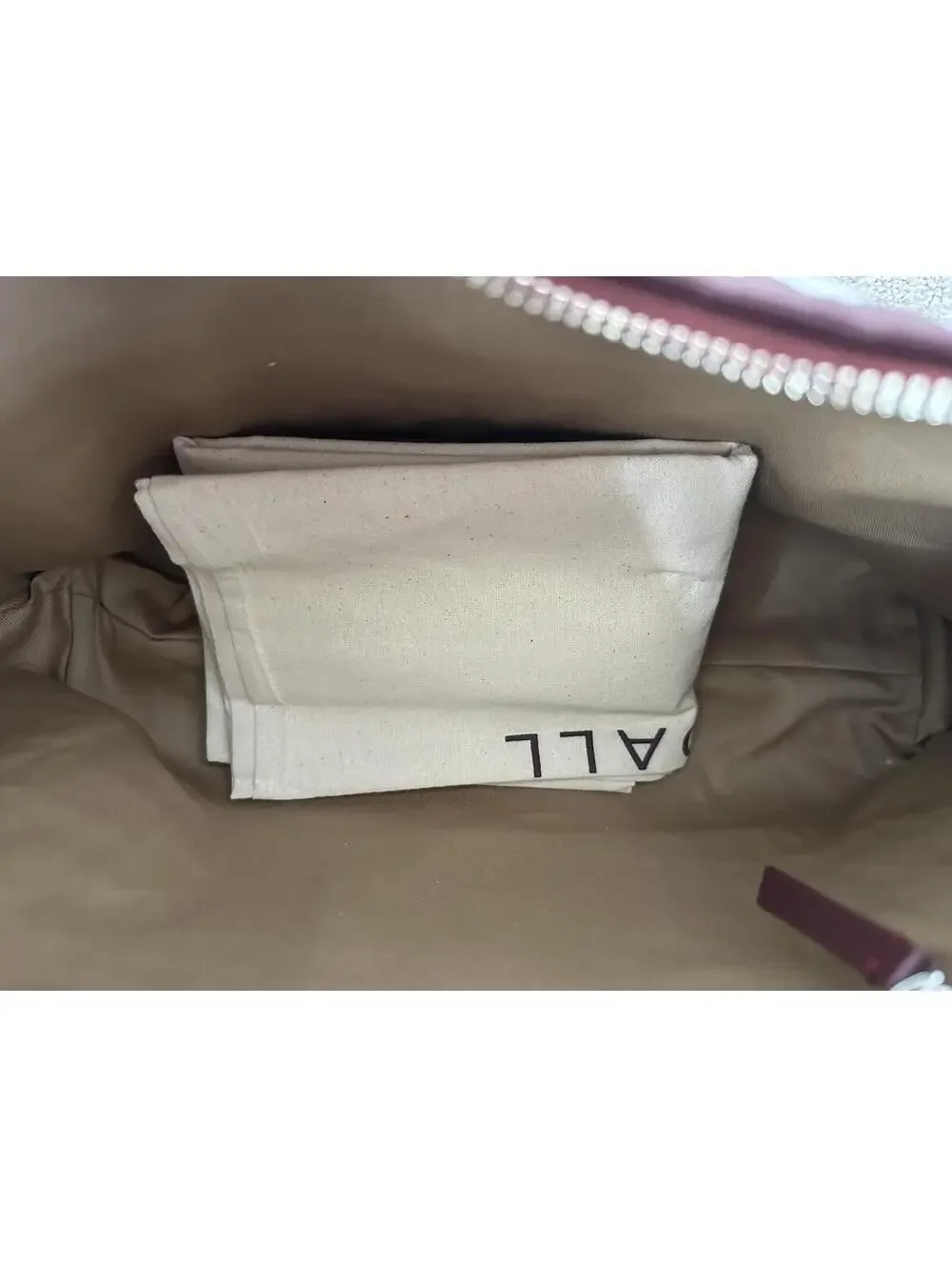Loeffler Randall Willow Hobo Bag Maroon/White